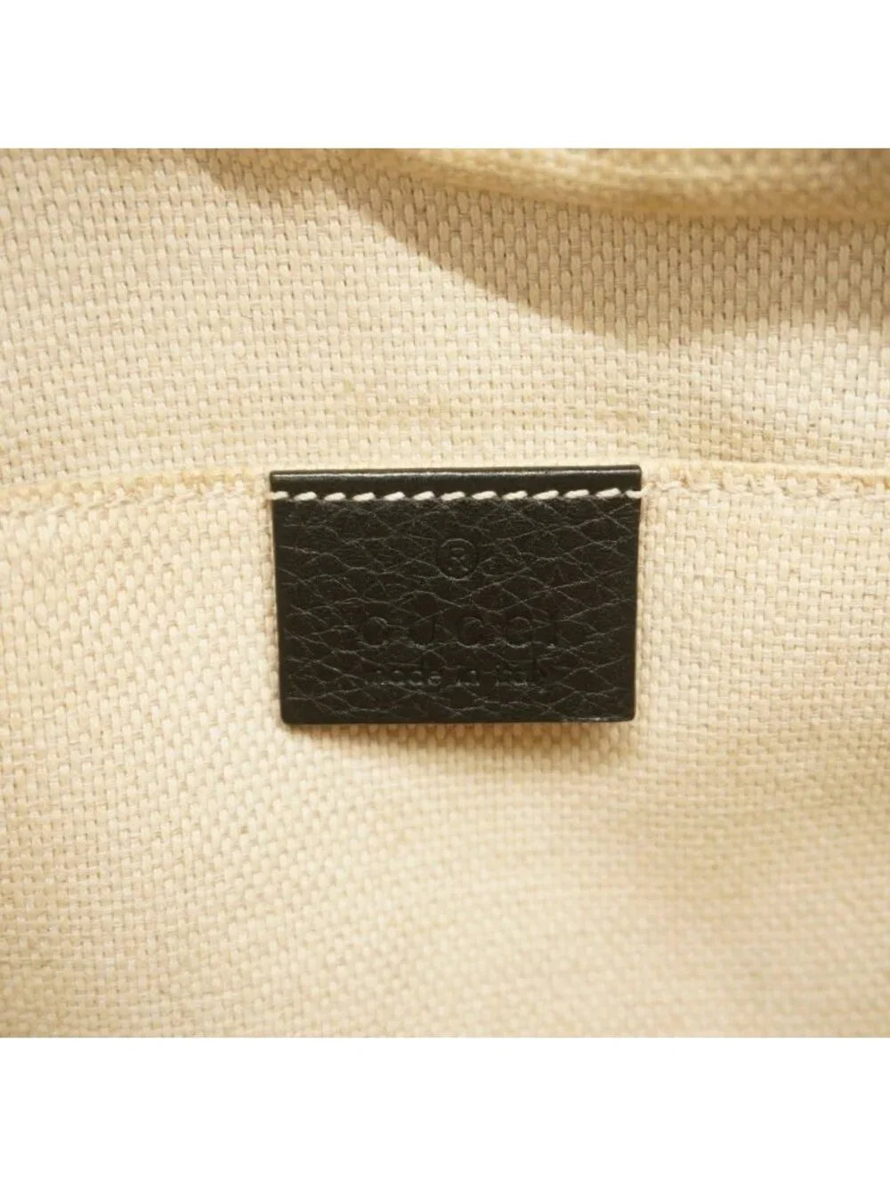 ★SOLD★ Gucci Shoulder Bag Soho Leather Black Champagne Gold - Picture 5 of 10